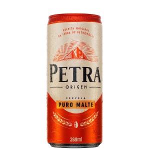 Cerveja Petra Puro Malte Gelada  Lata 269 ml com 12 unidades