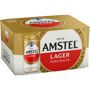 Cerveja Amstel Gelada Lata 269 ml com 12 unidades