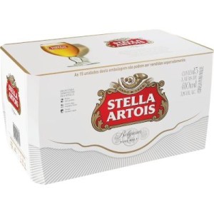 Cerveja Stella Artois Lata 410 ml com 15 unidades