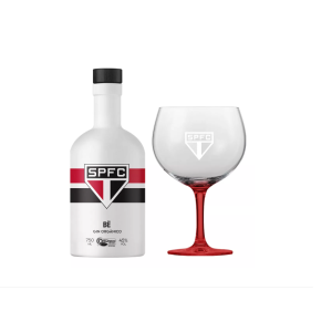 Kit Gin Bë com Taça São Paulo Garrafa 750ml
